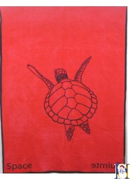 SEA TURTLE and SPACE (black and red)